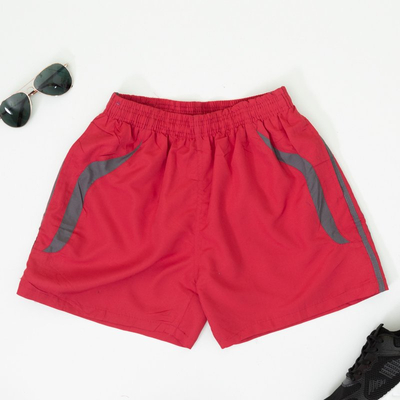 Red men's sports shorts - Clothing