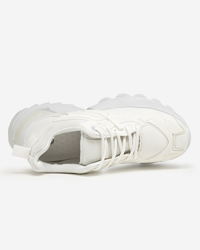 OUTLET White sports sneakers for women Bayart - Footwear
