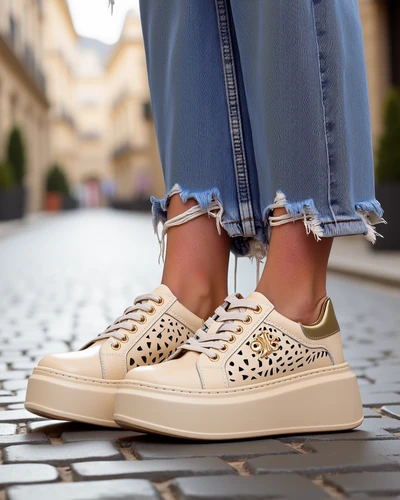 Royalfashion Women's perforated sport sneakers Jovixi