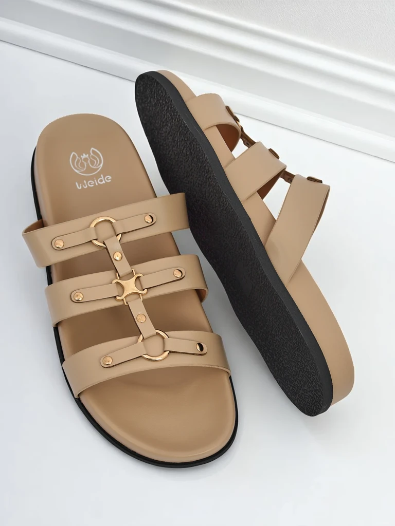 Royalfashion Wimen klapki fo stail rzymianek Roma