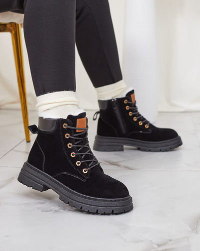 Royalfashion Women's insulated trapper boots in black Radoras