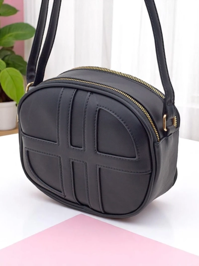 Royalfashion Small round women's handbag made of eco leather Riva Circle