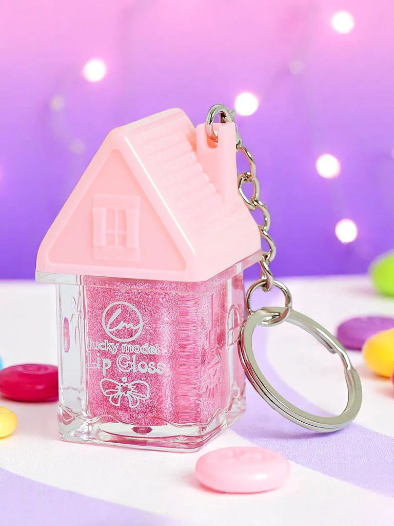 Блеск для губ с блестками, цвет Розовый