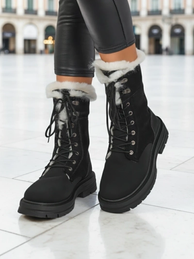 Royalfashion Women's fur-lined ankle boots Nasaha