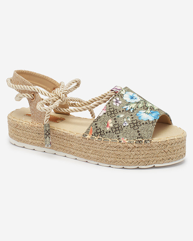 Royalfashion Женские эспадрильи цвета хаки Elizeaf