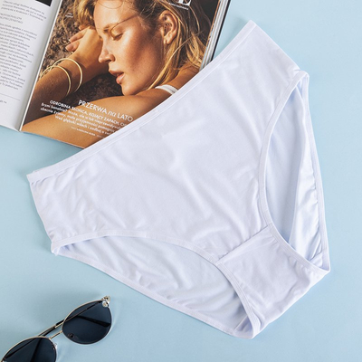 White women's panties PLUS SIZE briefs - Underwear