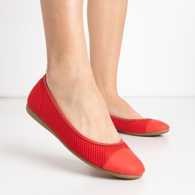 Red Palmolina mesh ballerinas - Footwear