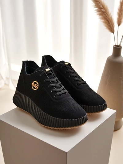 Royalfashion Women's perforated sport sneakers Tobin