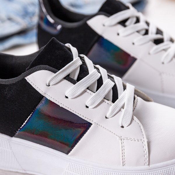 Черно-белые спортивные туфли на платформе Des - Обувь