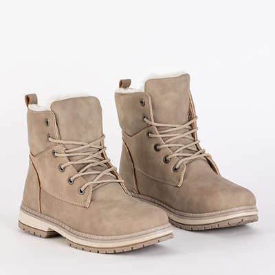 Бежевые женские ботинки Misqa