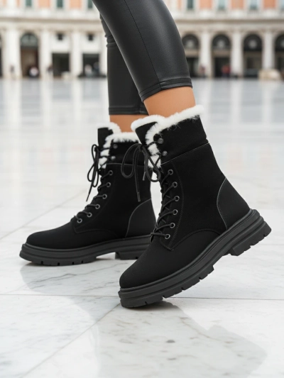 Royalfashion Women's fur-lined ankle boots Nasaha