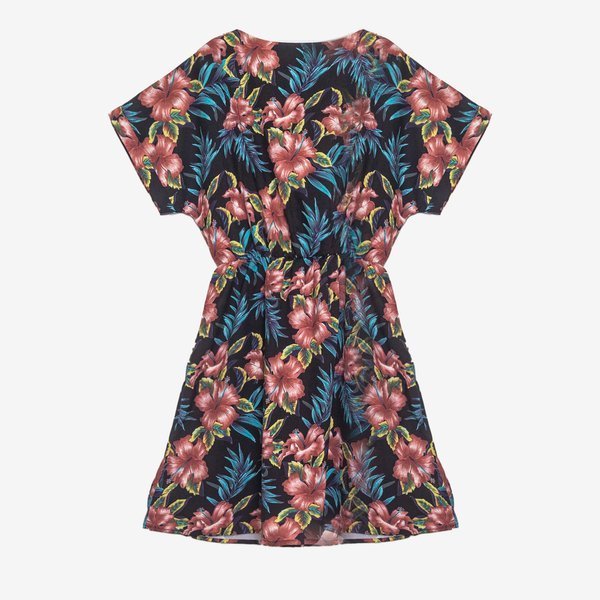 Black floral dress PLUS SIZE - Clothing 1