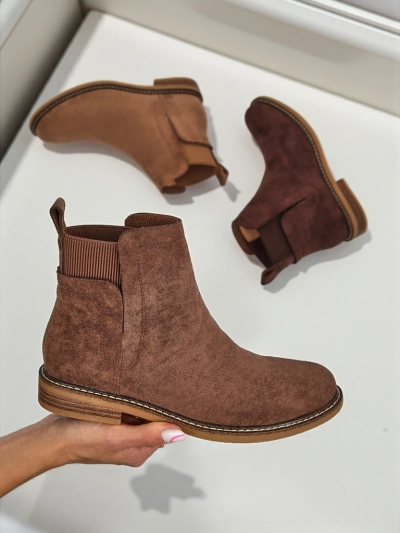 Women's Chelsea-style ankle boots made of eco-suede Veysi