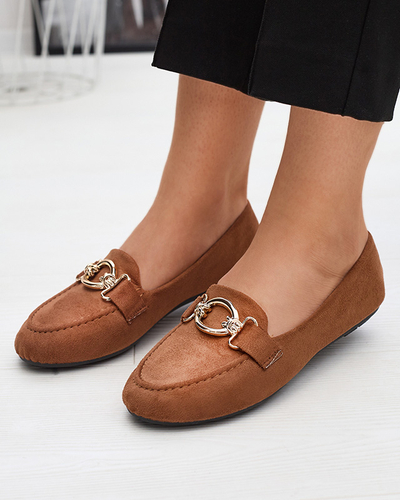 Camel eco-suede loafers Brussi - Footwear