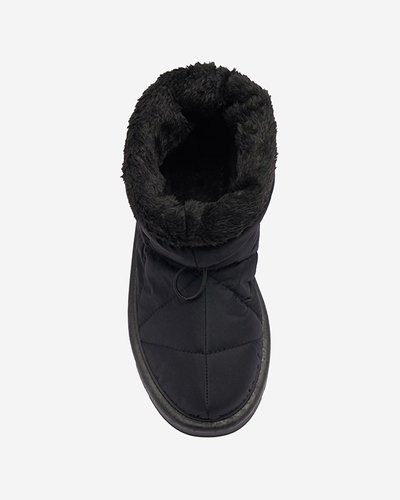 Черные женские утепленные сапоги a'la snow boots Kaliolen - Обувь