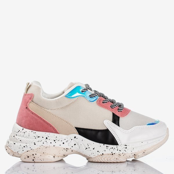 Multicolor women's sneakers with holographic Muzzis inserts - Footwear 1
