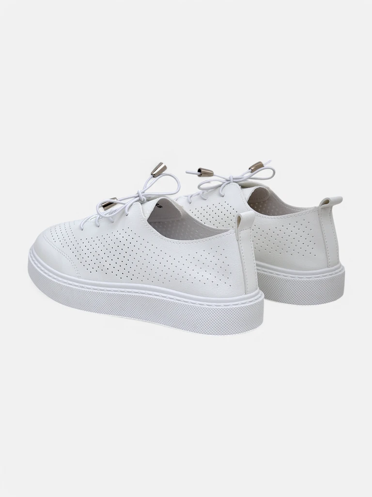 Royalfashion Women's perforated laced sports shoes Vaned