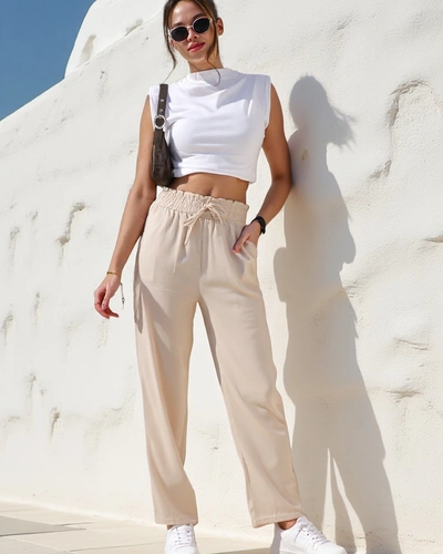 Royalfashion Simple women's fabric trousers