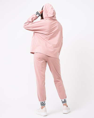 Pink women's sports tracksuit set - Clothing
