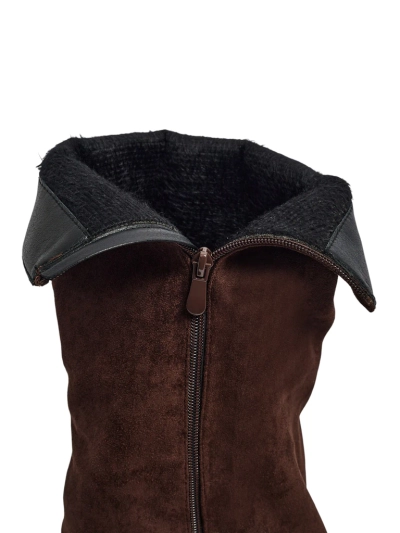 Sieviešu eko zamšādas zābaki ar Ismara virsmu