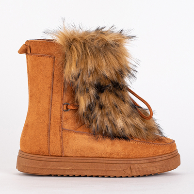 Women's camel snow boots Cerika - Footwear
