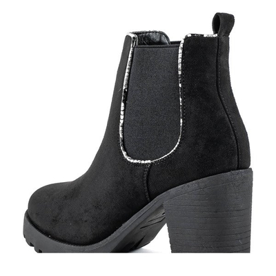 Black boots on a higher post Travolte - Footwear