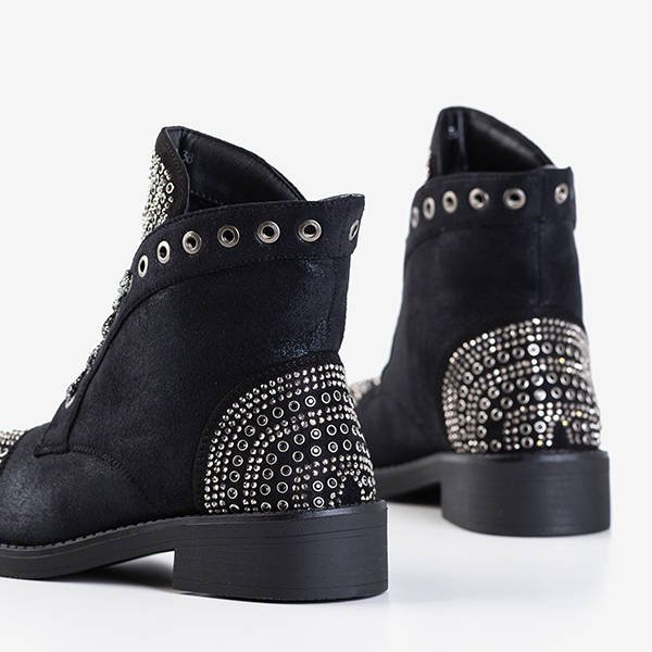 Black boots with ornaments Mesen - Shoes