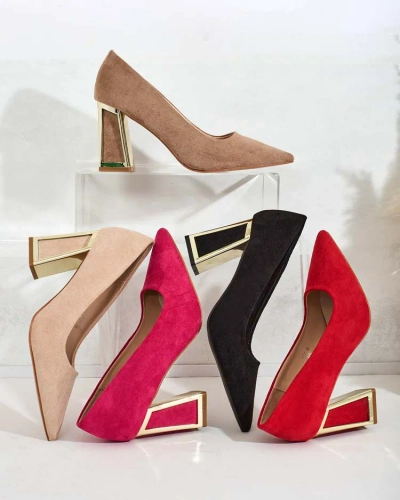 Royalfashion Women's pumps with decorative heel Badilla