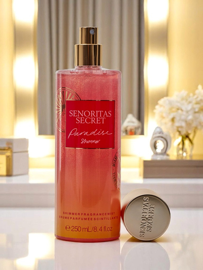 Senoritas Secret ķermeņa migla Paradise Shimmer ar mirdzumu