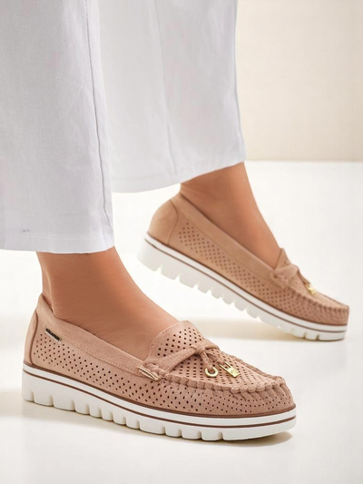 Royalfashion Women's perforated loafers Elissas