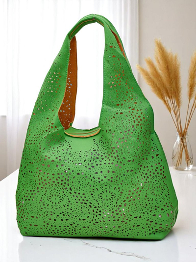 Royalfashion Large women’s lace shopper bag Lira Lace