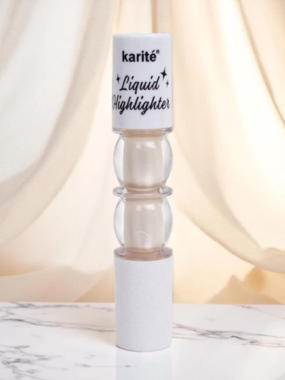 Liquid face highlighter with brush Pearl Glow