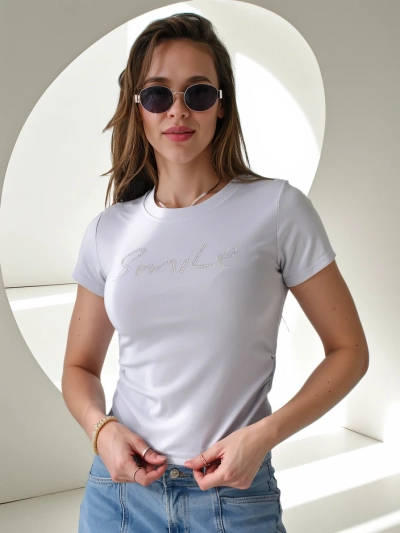 Royalfashion Women's Cotton Blouse with the inscription