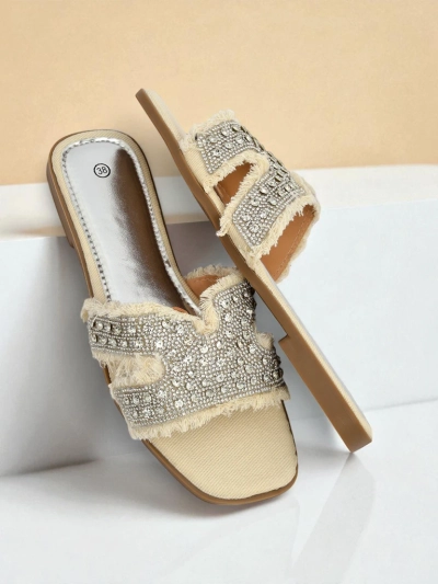 Royalfashion sieviešu sandales ar rhinestone CrystalEase