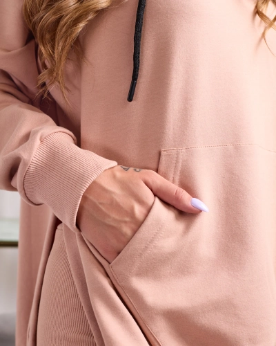 Royalfashion Light brown women's sweatshirt set