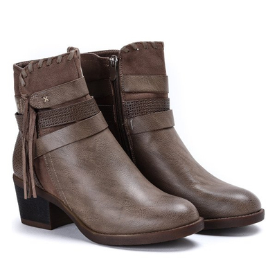 Boots on the post in dark brown Junco - Footwear 1