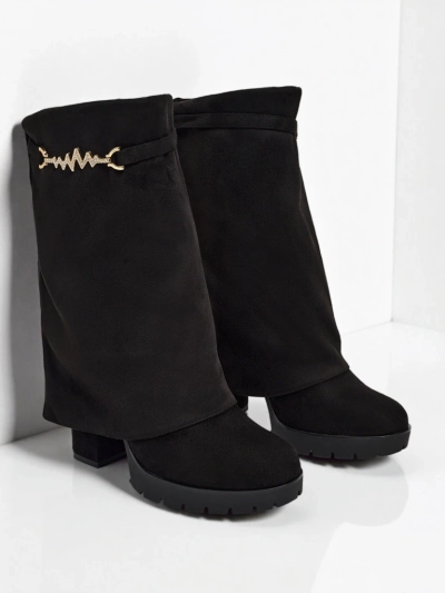 Luna Black Elegant Ankle Boots for Cold Days