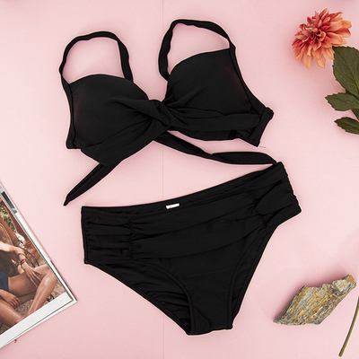 Women's Black Two-Piece Swimsuit - Underwear