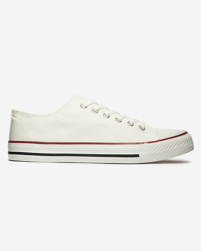 Women's white and green Noenoes sneakers - Footwear
