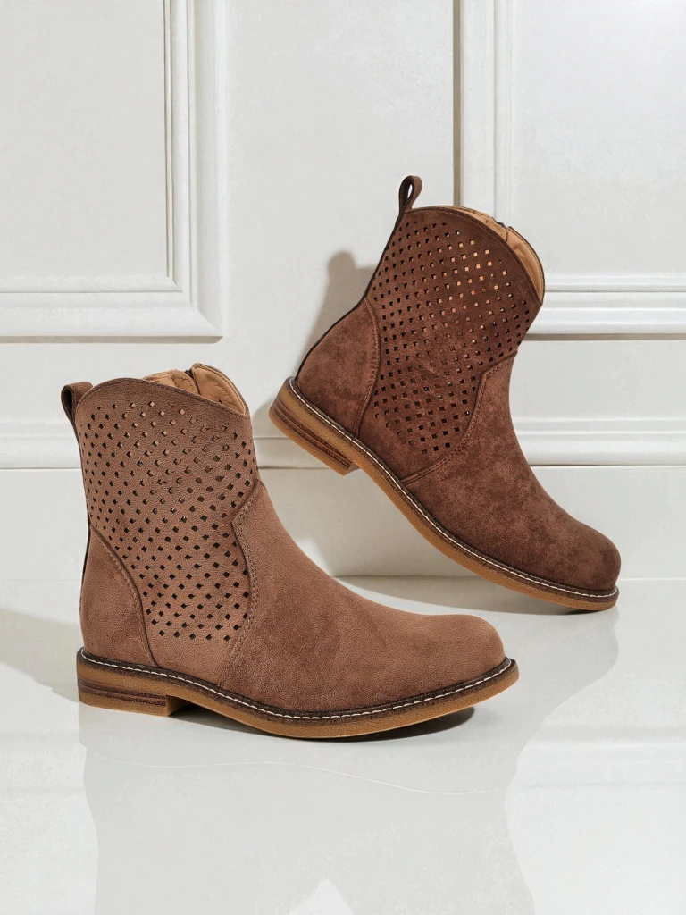 Royalfashion Women's Openwork Ankle Boots Toffas