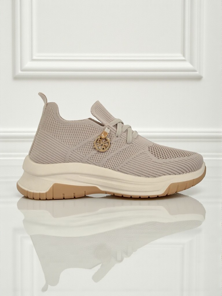 Sneakers da donna Royalfashion Selene - comode scarpe bianche con suola piatta