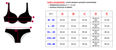 Oranžas un melnas krāsas divdaļīgs sieviešu peldkostīms - Apakšveļa