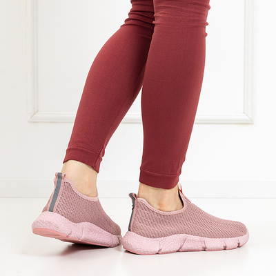 Pink women's slip-on sports shoes Morayna - Footwear