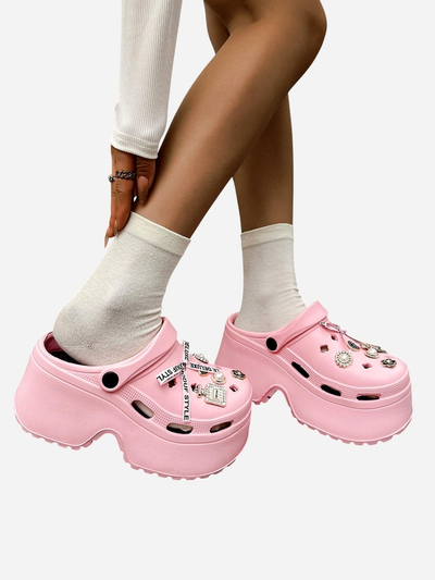 Royalfashion Sieviešu gumijas čībiņas ar rotājumiem Dellos