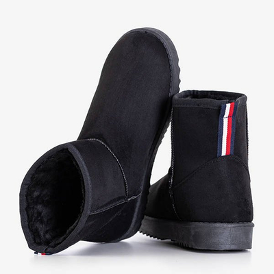 Black women's platform snow boots by Nimasa - Footwear