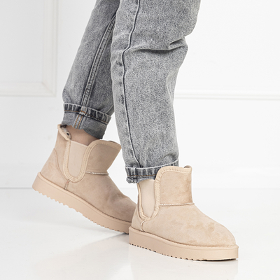 Beige women's snow boots Gavi - Footwear