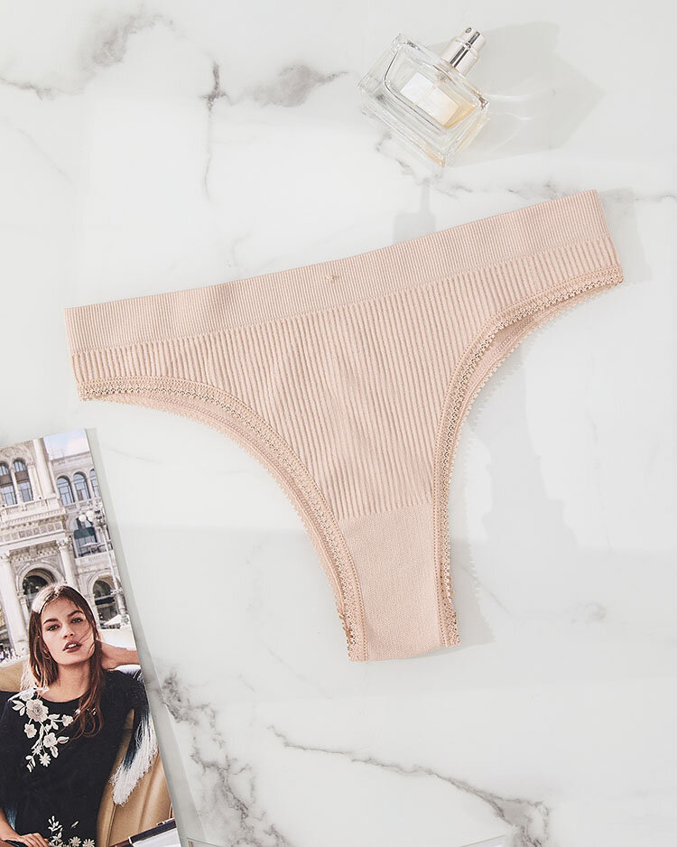 Royalfashion Bēšas krāsas biksītes ar krūšturi sievietēm