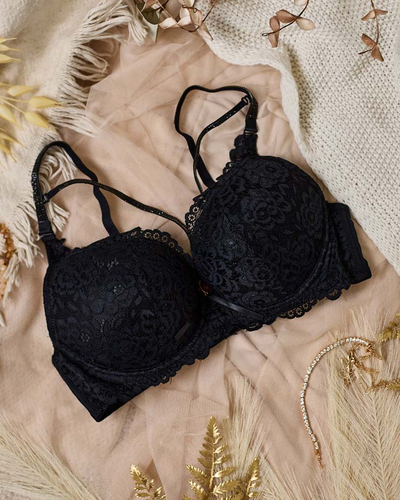 Royalfashion Women's bra decorated with lace