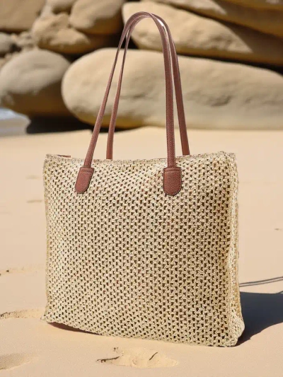 Royalfashion Large straw women's summer bag