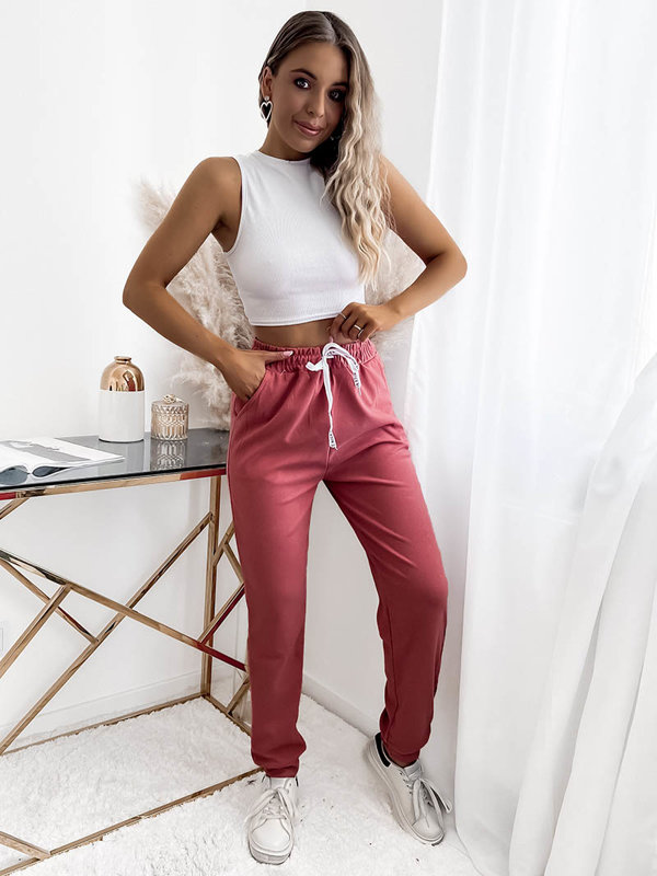 Royalfashion Dark pink women's tracksuits PLUS SIZE